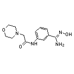 N-{3-[amino(hydroxyimino)methyl]phenyl}-2-morpholin-4-ylacetamide