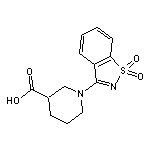 1-(1,1-dioxido-1,2-benzisothiazol-3-yl)piperidine-3-carboxylic acid