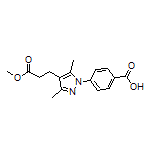 4-[4-(3-Methoxy-3-oxopropyl)-3,5-dimethyl-1-pyrazolyl]benzoic Acid