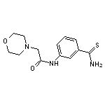 N-[3-(aminocarbonothioyl)phenyl]-2-morpholin-4-ylacetamide