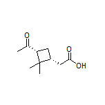 2-[(1R,3R)-3-Acetyl-2,2-dimethylcyclobutyl]acetic Acid