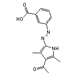 3-[(4-acetyl-3,5-dimethyl-1H-pyrrol-2-yl)diazenyl]benzoic acid