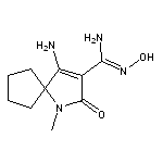 4-amino-N’-hydroxy-1-methyl-2-oxo-1-azaspiro[4.4]non-3-ene-3-carboximidamide