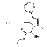 ethyl amino(3,5-dimethyl-1-phenyl-1H-pyrazol-4-yl)acetate hydrochloride