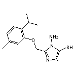 4-amino-5-[(2-isopropyl-5-methylphenoxy)methyl]-4H-1,2,4-triazole-3-thiol