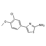 4-(3-chloro-4-methoxyphenyl)-1,3-thiazol-2-amine