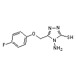 4-amino-5-[(4-fluorophenoxy)methyl]-4H-1,2,4-triazole-3-thiol