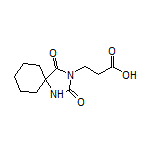 3-(2,4-Dioxo-1,3-diazaspiro[4.5]decan-3-yl)propanoic Acid