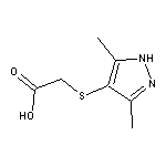 [(3,5-dimethyl-1H-pyrazol-4-yl)thio]acetic acid