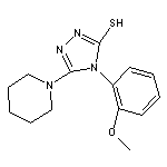 4-(2-methoxyphenyl)-5-piperidin-1-yl-4H-1,2,4-triazole-3-thiol