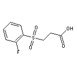 3-[(2-fluorophenyl)sulfonyl]propanoic acid