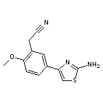 [5-(2-amino-1,3-thiazol-4-yl)-2-methoxyphenyl]acetonitrile