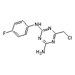 6-(chloromethyl)-N-(4-fluorophenyl)-1,3,5-triazine-2,4-diamine