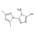 4-amino-5-(3,5-dimethyl-1H-pyrazol-1-yl)-4H-1,2,4-triazole-3-thiol