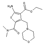 ethyl 2-amino-5-[(dimethylamino)carbonyl]-4-(morpholin-4-ylmethyl)thiophene-3-carboxylate