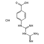 4-(3-Carbamimidoylguanidino)benzoic Acid Hydrochloride