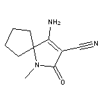 4-amino-1-methyl-2-oxo-1-azaspiro[4.4]non-3-ene-3-carbonitrile