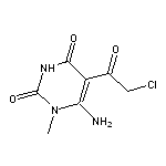 6-amino-5-(chloroacetyl)-1-methylpyrimidine-2,4(1H,3H)-dione