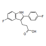 3-[5-Fluoro-2-(4-fluorophenyl)-3-indolyl]propanoic Acid