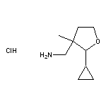 (2-cyclopropyl-3-methyloxolan-3-yl)methanamine hydrochloride