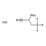 2-amino-4,4,4-trifluorobutanenitrile hydrochloride