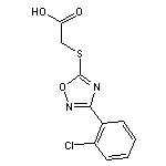 2-{[3-(2-chlorophenyl)-1,2,4-oxadiazol-5-yl]sulfanyl}acetic acid