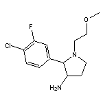 2-(4-chloro-3-fluorophenyl)-1-(2-methoxyethyl)pyrrolidin-3-amine