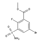 methyl 5-bromo-2-fluoro-3-sulfamoylbenzoate