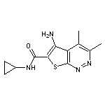 5-amino-N-cyclopropyl-3,4-dimethylthieno[2,3-c]pyridazine-6-carboxamide