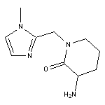 3-amino-1-[(1-methyl-1H-imidazol-2-yl)methyl]piperidin-2-one