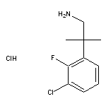 2-(3-chloro-2-fluorophenyl)-2-methylpropan-1-amine hydrochloride