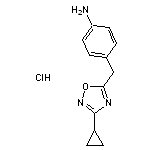 4-[(3-cyclopropyl-1,2,4-oxadiazol-5-yl)methyl]aniline hydrochloride