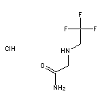 2-[(2,2,2-trifluoroethyl)amino]acetamide hydrochloride