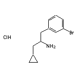 1-(3-bromophenyl)-3-cyclopropylpropan-2-amine hydrochloride