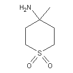 4-methyl-1,1-dioxidotetrahydro-2H-thiopyran-4-ylamine