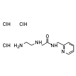 2-[(2-aminoethyl)amino]-N-(pyridin-2-ylmethyl)acetamide trihydrochloride