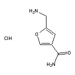 5-(aminomethyl)furan-3-carboxamide hydrochloride