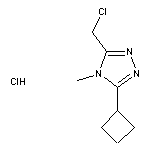 3-(chloromethyl)-5-cyclobutyl-4-methyl-4H-1,2,4-triazole hydrochloride