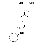 2-(4-aminopiperidin-1-yl)-N-cycloheptylacetamide dihydrochloride