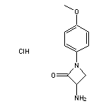 3-amino-1-(4-methoxyphenyl)azetidin-2-one hydrochloride