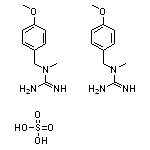 bis(1-[(4-methoxyphenyl)methyl]-1-methylguanidine), sulfuric acid