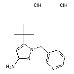 5-tert-butyl-1-(pyridin-3-ylmethyl)-1H-pyrazol-3-amine dihydrochloride