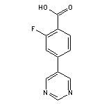 2-fluoro-4-(pyrimidin-5-yl)benzoic acid