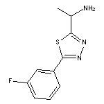 1-[5-(3-fluorophenyl)-1,3,4-thiadiazol-2-yl]ethan-1-amine