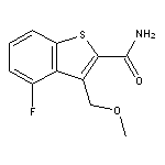 4-fluoro-3-(methoxymethyl)-1-benzothiophene-2-carboxamide