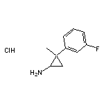 2-(3-fluorophenyl)-2-methylcyclopropan-1-amine hydrochloride