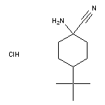 1-amino-4-tert-butylcyclohexane-1-carbonitrile hydrochloride