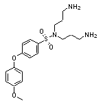 N,N-bis(3-aminopropyl)-4-(4-methoxyphenoxy)benzene-1-sulfonamide