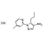 1-(4-methylpyridin-2-yl)-5-propyl-1H-pyrazol-4-amine hydrochloride