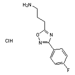 3-[3-(4-fluorophenyl)-1,2,4-oxadiazol-5-yl]propan-1-amine hydrochloride